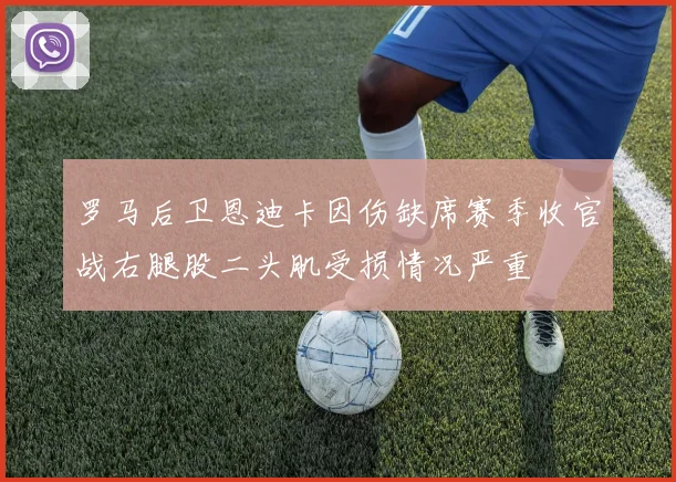 罗马后卫恩迪卡因伤缺席赛季收官战右腿股二头肌受损情况严重